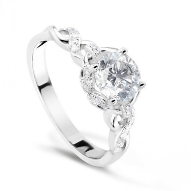 Помолвочное кольцо 55192-V13666 - Ювелирный салон Valtera