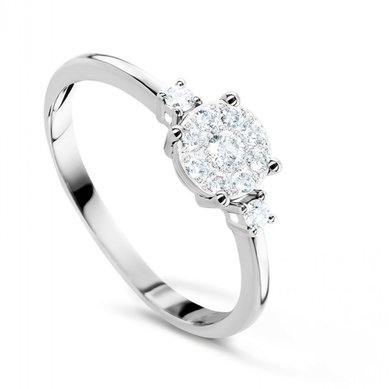 Помолвочное кольцо 72421-V13678 - Ювелирный салон Valtera