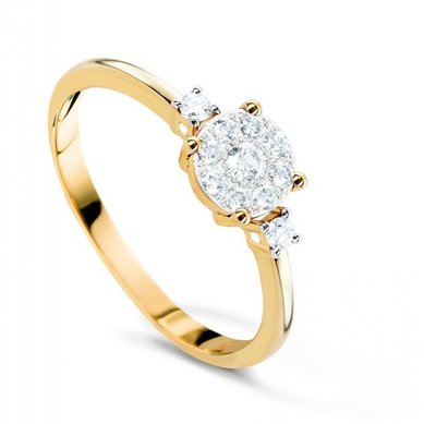 Помолвочное кольцо 57592-V13686 - Ювелирный салон Valtera