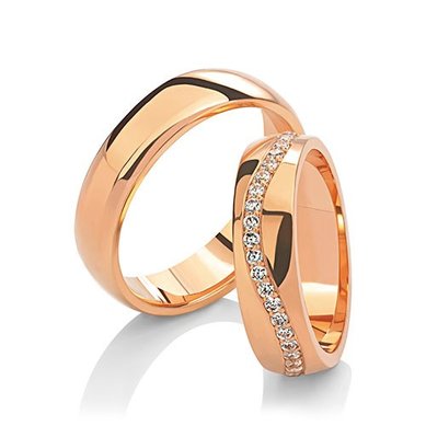 Обручальные кольца 17007 | 17007-В13697 - Студия обручальных колец Васильев и Кулагин