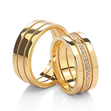 Обручальные кольца 2078 | 2078-В13699 - Студия обручальных колец Васильев и Кулагин