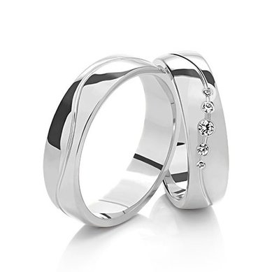 Обручальные кольца 17041 | 17041-В13741 - Студия обручальных колец Васильев и Кулагин