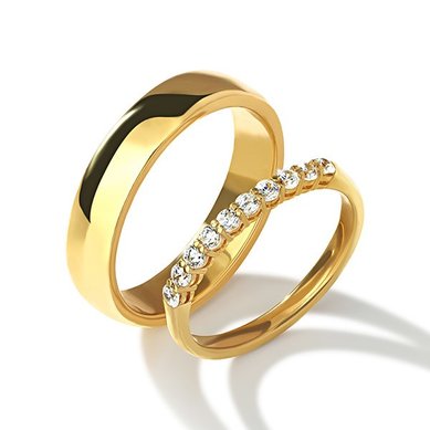 Обручальные кольца 1049 | 1049-В13754 - Студия обручальных колец Васильев и Кулагин