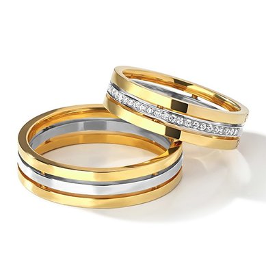 Обручальные кольца 2078 | 2078-В13761 - Студия обручальных колец Васильев и Кулагин