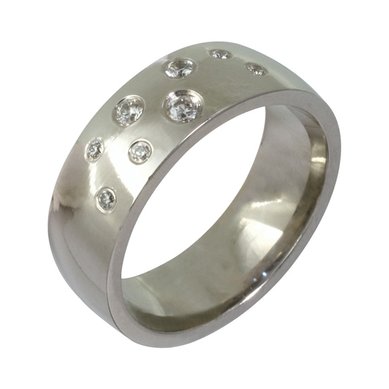 Обручальное кольцо 002-П138 - Ювелирные салоны Купидон Платиновая коллекция