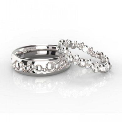 Обручальные кольца SRF1220 | SRF1220-Н13814 - Ювелирный салон На Неглинной / Ювелиры Москвы