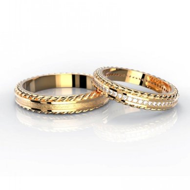 Обручальные кольца SRF1199 | SRF1199-Н13823 - Ювелирный салон На Неглинной / Ювелиры Москвы