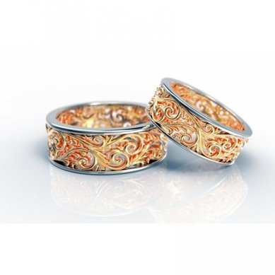 Обручальные кольца SRF1094 | SRF1094-Н13830 - Ювелирный салон На Неглинной / Ювелиры Москвы