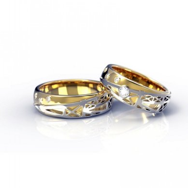 Обручальные кольца SRF1088 | SRF1088-Н13833 - Ювелирный салон На Неглинной / Ювелиры Москвы