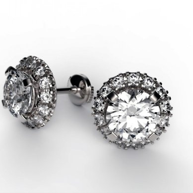 Серьги 1534-1-Н13886 - Ювелирный салон На Неглинной / Ювелиры Москвы