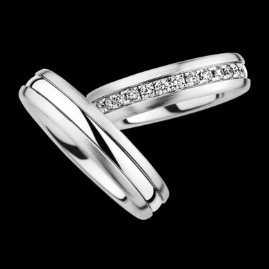 Обручальные кольца ST-8037-И13924 - Ювелирный салон Иванов и Ко - ювелирная мануфактура