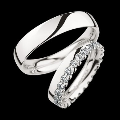 Обручальные кольца ST-8002-И13934 - Ювелирный салон Иванов и Ко - ювелирная мануфактура