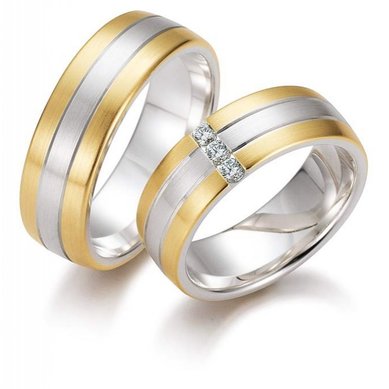 Обручальные кольца VF-2052-И13943 - Ювелирный салон Иванов и Ко - ювелирная мануфактура