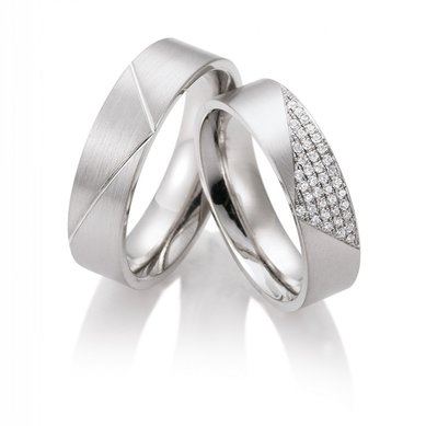 Обручальные кольца VF-2067-И13960 - Ювелирный салон Иванов и Ко - ювелирная мануфактура