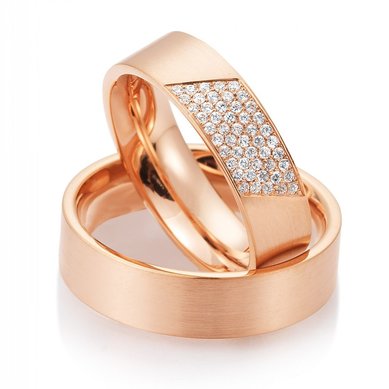 Обручальные кольца ST-8050-И13966 - Ювелирный салон Иванов и Ко - ювелирная мануфактура