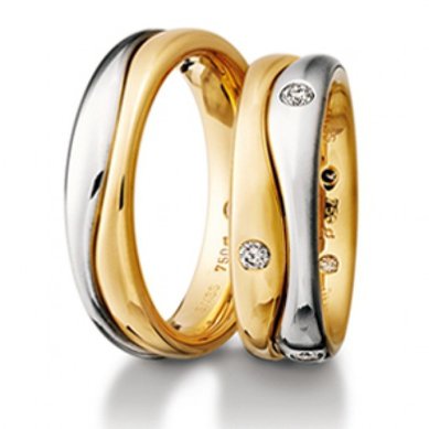 Обручальные кольца 1155 | 1155-А1399 - Ювелирная компания Алмаз