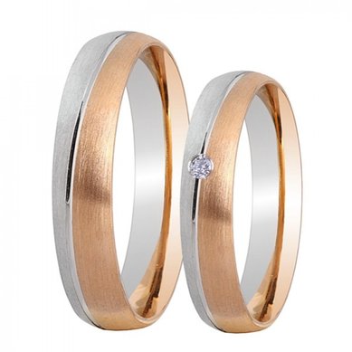 Обручальные кольца 10-709 | 10-710-Ю14019 - Ювелирный магазин Юверос