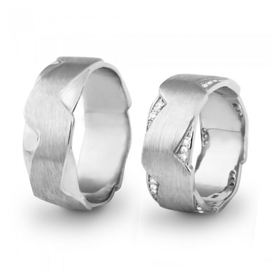 Обручальные кольца 1154-Б | 1154-Б-А1402 - Ювелирная компания Алмаз