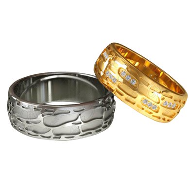 Обручальные кольца 1083 | 1083К-А1407 - Ювелирная компания Алмаз