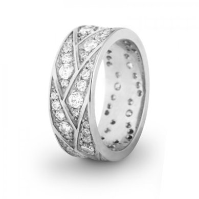 Обручальное кольцо 1051-А1409 - Ювелирная компания Алмаз