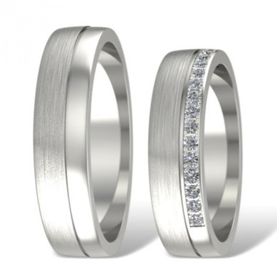 Обручальные кольца 013 | 013-А1423 - Ювелирная компания Алмаз