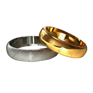 Обручальные кольца 008 | 008-А1425 - Ювелирная компания Алмаз