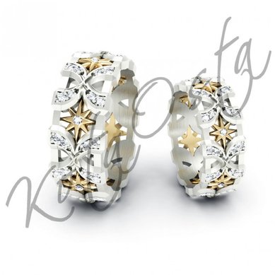 Обручальные кольца KO-OKNR064-K1430 - Ювелирный салон KotaOsta