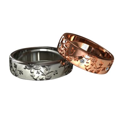 Обручальные кольца 1184 | 1184-А1432 - Ювелирная компания Алмаз