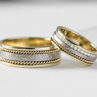 Обручальные кольца (Арт 1555) | (Арт 1555)-Н14655 - Ювелирный салон На Неглинной / Ювелиры Москвы...