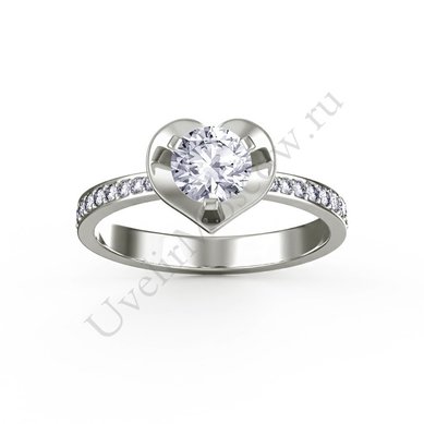 Помолвочное кольцо 195-Н14795 - Ювелирный салон На Неглинной / Ювелиры Москвы