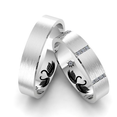 Обручальные кольца 101 | 101-A14809 - Ювелирная студия Art-Rings