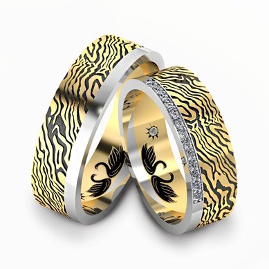 Обручальные кольца A14811 - Ювелирная студия Art-Rings