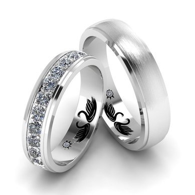 Обручальные кольца A14814 - Ювелирная студия Art-Rings