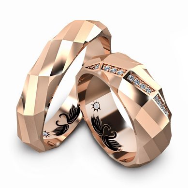 Обручальные кольца A14834 - Ювелирная студия Art-Rings