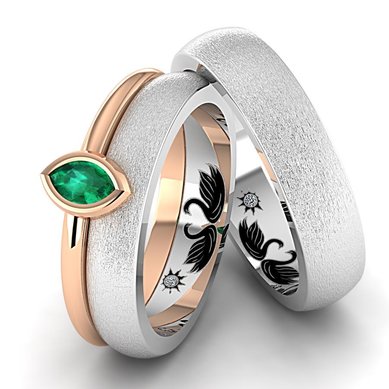 Обручальные кольца A14839 - Ювелирная студия Art-Rings