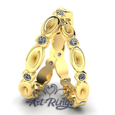 Обручальные кольца A14843 - Ювелирная студия Art-Rings