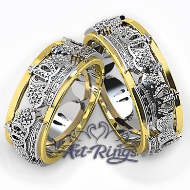 Обручальные кольца A14850 - Ювелирная студия Art-Rings