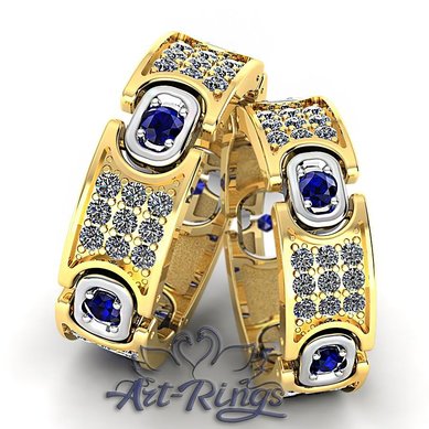 Обручальные кольца A14855 - Ювелирная студия Art-Rings