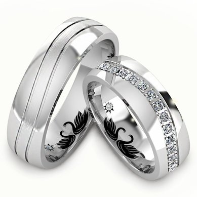 Обручальные кольца A14859 - Ювелирная студия Art-Rings