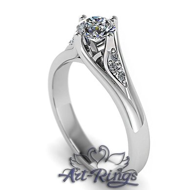 Помолвочное кольцо A14871 - Ювелирная студия Art-Rings