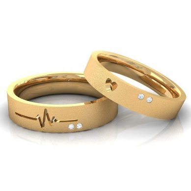 Обручальные кольца Истинные чувства YA-7 | Истинные чувства YA-720-З14884 - Ювелирная студия Золотой Дом...