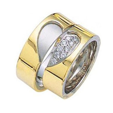 Обручальные кольца Гармония VN-0137 | Гармония VN-0137-З14911 - Ювелирная студия Золотой Дом...