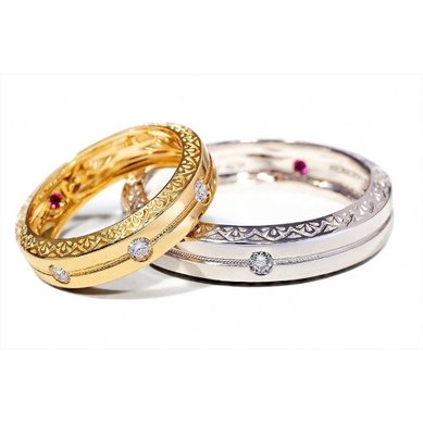 Обручальные кольца Симфония чувств YA-776 | Симфония чувств YA-776-З14916 - Ювелирная студия Золотой Дом...