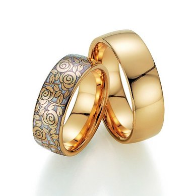 Обручальные кольца FT-070 | FT-070-З14923 - Ювелирная студия Золотой Дом