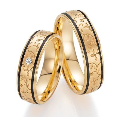 Обручальные кольца с бриллиантом FT-01320 | с бриллиантом FT-01320-З14946 - Ювелирная студия Золотой Дом...