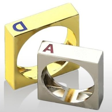 Обручальные кольца YJ-851 | YJ-851-З14968 - Ювелирная студия Золотой Дом