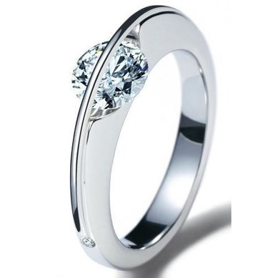 Помолвочное кольцо с бриллиантом RA-07-З14971 - Ювелирная студия Золотой Дом