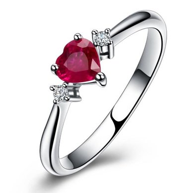 Помолвочное кольцо рубин и бриллианты YA-861-З14975 - Ювелирная студия Золотой Дом