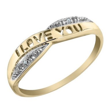 Помолвочное кольцо I love you MC-02-З14989 - Ювелирная студия Золотой Дом