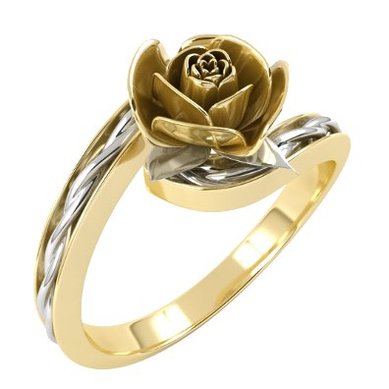 Помолвочное кольцо Розочка TD-02-З15003 - Ювелирная студия Золотой Дом